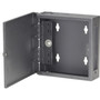 Black Box Mini Wallmount Fiber Enclosure One Adapter Panel Non-Locking - For Patch Panel LAN Switch - Wall Mountable - Cold-rolled JPM399A-R2