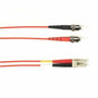 Black Box Fiber Optic Duplex Patch Network Cable - 656 ft Fiber Optic Network Cable for Network Device - First End 2 x ST Network - FOCMR62-020M-STLC-RD