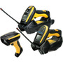 Datalogic PowerScan PM9100-DK910RB Handheld Barcode Scanner - Wireless Connectivity - 1D - Imager -  Radio Frequency - Black Yellow PM9100-DK910RB