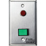 Alarm Controls SLP-1M Single DPDT Momentary Switch MonitoringControl Station - Single Gang - Green SLP-1M