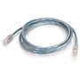 C2G Telephone Cable - RJ-11 Male - RJ-11 Male - 183m - Transparent Blue 28721