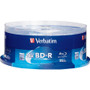 Verbatim BD-R 25GB 6X with Branded Surface - 25pk Spindle Box - 120mm (Fleet Network)