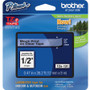 Brother P-touch TZe Laminated Tape Cartridges - 1/2" Width x 26 1/5 ft Length - Black, Clear - 1 Each (Fleet Network)