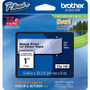Brother P-touch TZe 1" Laminated Tape Cartridge - 1" Width x 26 1/5 ft Length - Rectangle - Thermal Transfer - Clear - 1 Each (Fleet Network)