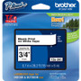 Brother P-Touch TZe Flat Surface Laminated Tape - 45/64" Width x 26 1/5 ft Length - Rectangle - White - 1 Each (Fleet Network)