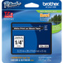 Brother P-touch TZe Laminated Tape Cartridges - 1/4" Width x 26 1/4 ft Length - White - 1 / Each (Fleet Network)