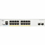 Cisco C1300-16P-2G Catalyst Managed Ethernet Switch - 16 Port PoE+ Gigabit - 2 SFP Uplinks - Layer 3120W PoE Budget - 1U Rack-Mountable