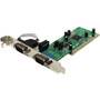 StarTech.com 2 Port PCI RS422/485 Serial Adapter Card with 161050 UART - 2 x 9-pin DB-9 Male RS-422/485 Serial Universal PCI (Fleet Network)