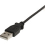 StarTech.com 3 ft Mini USB Cable - A to Right Angle Mini B - Type A Male USB - Type B Male mini-USB - 3ft - Black (USB2HABM3RA)