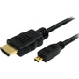 StarTech.com 3 ft High Speed HDMI&reg; Cable with Ethernet - HDMI to HDMI Micro - M/M - HDMI - 3 ft - 1 x HDMI Male Digital - 1 x HDMI (Fleet Network)