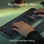 Logitech 920-011621 MX Keys S Wireless Keyboard - Bluetooth - Easy-Switch - Backlit - Mac Compatible