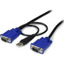 StarTech.com Ultra Thin USB KVM Cable - for KVM Switch - 6 ft - Black (Fleet Network)