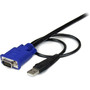 StarTech.com Ultra Thin USB KVM Cable - for KVM Switch - 6 ft - Black (SVECONUS6)