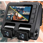 GekoGear 2 Channel 1080P Front/In-Cabin Dashcam With Display - 2.5" Screen - Front/Rear - Wired - 1920 x 1080 Video - CMOS (ORBIT D110)