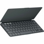 Logitech Keys-To-Go 2 Keyboard - Wireless Connectivity - Bluetooth Volume Control Screen Brightness Media Player Easy-Switch Hot - 920-012867
