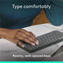 Logitech Keys-To-Go 2 Keyboard - Wireless Connectivity - Bluetooth Volume Control Screen Brightness Media Player Easy-Switch Hot - 920-012867