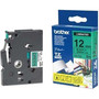 Brother P-touch TZE731 Label Tape - 15/32" Width x 26 1/4 ft Length - Rectangle - Thermal Transfer - Green - 1 Roll (Fleet Network)
