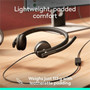 Logitech H570E Headset - Microsoft Teams Certification - Stereo - USB Type C - Wired - 20 Hz - 20 kHz - Over-the-head - Binaural - - - 981-001429