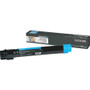 Lexmark C950X2CG Original Toner Cartridge - Laser - Extra High Yield - 22000 Pages - Cyan - 1 Each (Fleet Network)