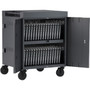 Bretford CUBE Cart - 2 Shelf - PushPull Handle - 4 Casters - Steel - 30 Width x 265 Depth x 375 Height - Orchid - For 36 Devices TVC36PAC-270ORC