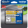 Brother TZ Super Narrow Non-laminated Tapes - 1/8" Width x 26 1/5 ft Length - Thermal Transfer - Black, White - 1 Each (Fleet Network)