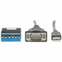 Tripp Lite series U209-30N-IND USB to RS485RS422 FTDI Serial Adapter Cable 30 in - 2 ft SerialUSB Data Transfer Cable for Printer U209-30N-IND