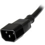 StarTech.com 3 ft Standard Computer Power Cord Extension - C14 to C13 - 3ft - IEC 60320 C13 - IEC 60320 C14 - Black (PXT1003)