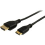 StarTech.com 3 ft Slim High Speed HDMI&reg; Cable with Ethernet - HDMI to HDMI Mini M/M - HDMI for Audio/Video Device (Fleet Network)