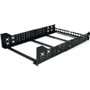 StarTech.com 3U Fixed 19" Adjustable Depth Universal Server Rack Rails - 215lb Load Capacity - Steel - Black (Fleet Network)