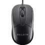 Belkin Mouse - Optical - Cable - 1 Pack - USB - 800 dpi - Scroll Wheel - 3 Button(s) (Fleet Network)