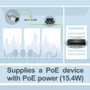 TRENDnet Gigabit Power Over Ethernet Injector, Full Duplex Gigabit Speeds, 1 x Gigabit Ethernet Port, 1 x PoE Gigabit Ethernet Port, - (TPE-113GI)