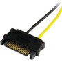 StarTech.com 6in SATA Power to 6 Pin PCI Express Video Card Power Cable Adapter - 6 - SATA - PCI-E (SATPCIEXADAP)