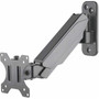 Manhattan 461603 Wall Mount for Monitor Display TV Flat Panel Display Curved Screen Display - Black - Height Adjustable - 1 - 17 461603