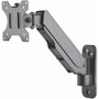 Manhattan 461603 Wall Mount for Monitor Display TV Flat Panel Display Curved Screen Display - Black - Height Adjustable - 1 - 17 461603