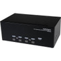 StarTech.com 4 Port Triple Monitor DVI USB KVM Switch with Audio & USB 2.0 Hub - 4 Computer(s) - 1920 x 1200 - 8 x USB - 15 x DVI - - (Fleet Network)