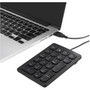 Kensington Wired Numeric Keypad - Cable Connectivity - USB Type A Interface - 21 Key - ChromeOS - Keyboard Notebook - PC Mac - - K79820WW