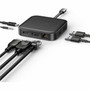 HyperDrive USB4 Mobile Dock - for NotebookDesktop PC - 100 W - USB Type C - 2 Displays Supported - 4K 8K - 3840 x 2160 7680 x 4320 HD583