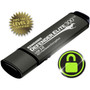 Kanguru Defender Elite300 FIPS 140-2 Certified SuperSpeed USB 30 secure flash drive 16G - 16 GB - USB 30 - Black - 256-bit AES - 3 KDFE300-16G