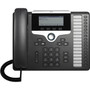 Cisco 7861 IP Phone - Corded - Wall Mountable Desktop - Charcoal - 16 x Total Line - VoIP - 2 x Network RJ-45 - PoE Ports CP-7861-3PCC-K9