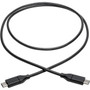 Tripp Lite by Eaton USB 20 Hi-Speed Cable with 5A Rating USB-C to USB-C MM 3 ft - 3 ft USB Data Transfer Cable for MacBook Pro U040-003-C-5A