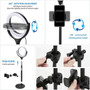 Ergopixel Desktop Tripod Stand With LED Ring Light - Black - Tripod Mount - Black EP-PC0001