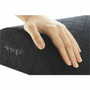 Kensington Premium Comfort Soft Footrest - Black - High Density Foam HDF Polyester - 1 Box K56100WW