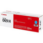 Canon 069 Original High Yield Laser Toner Cartridge - Cyan - 1 Pack - 5500 Pages 5097C001