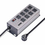 StarTechcom 8-Outlet Industrial Power Strip 125V15A EMIRFI Isolation Surge Protection Mountable PDU 12ft NEMA 5-15P Cord UL - 8N515S12-POWER-STRIP