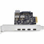 StarTechcom 5-Port USB PCIe Card USB 32 10Gbps PCI Express Card with 4x USB-C Ports 1x USB-A Internal Port - Upgrade or expand a PS4C3IA3-USB-C-CARD