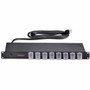 StarTechcom 8-Outlet Horizontal Rack Mount PDU 1U Power Strip Outlet OnOff Switches 15A Circuit Breaker 8ft24m Cord NEMA - 1U 8NS8-RACK-MOUNT-PDU