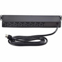 StarTechcom 8-Outlet Horizontal Rack Mount PDU 1U Power Strip Outlet OnOff Switches 15A Circuit Breaker 8ft24m Cord NEMA - 1U 8NS8-RACK-MOUNT-PDU