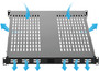 StarTech.com 1U Adjustable Vented Server Rack Mount Shelf - 250lbs - 19.5 to 38in Deep Universal Tray for 19" AV/ Network Equipment - (ADJSHELFHDV)