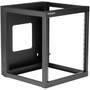 StarTechcom 4-Post 12U Hinged Wall-Mount Network Rack 19 Open Frame Server Rack Wall Mount Data Rack for IT Computer Equipment - RK1219WALLOH