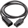 Tripp Lite 3ft Computer Power Cord Extension Cable C14 to C13 13A 16AWG 3 - For PDU UPS Computer - 16 Gauge - 110 V AC  13 A 220 P004-003-13A